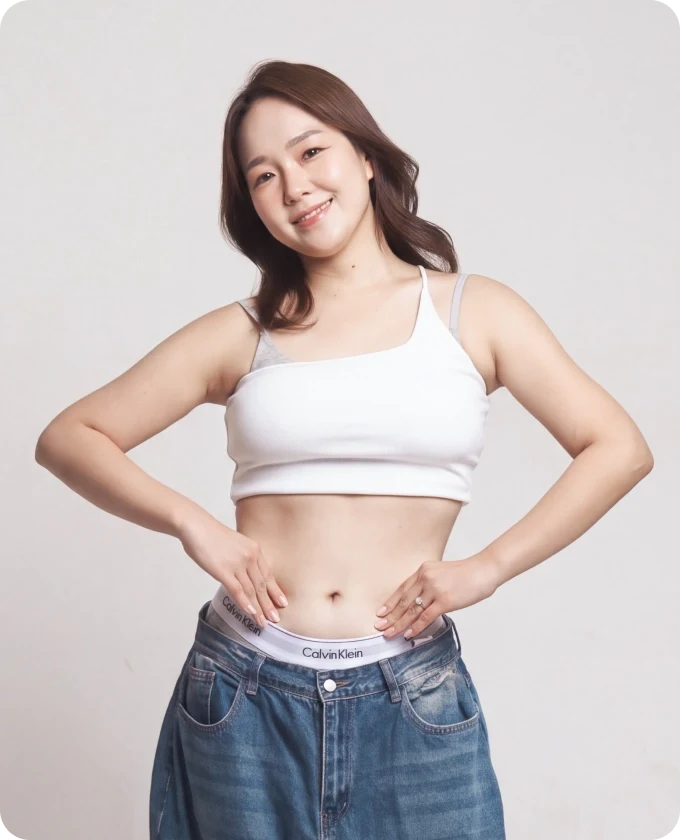 회원님의 감량 후 모습